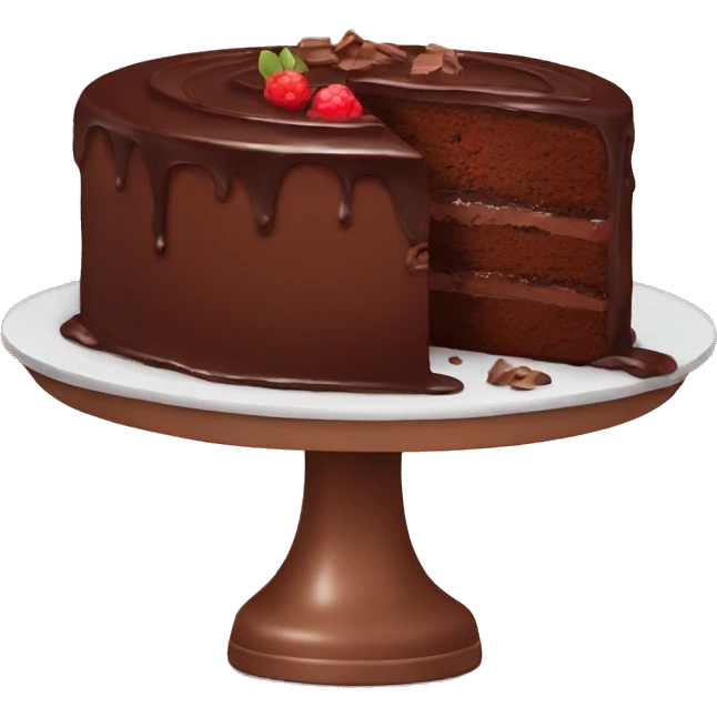 Chocolate cake emoji