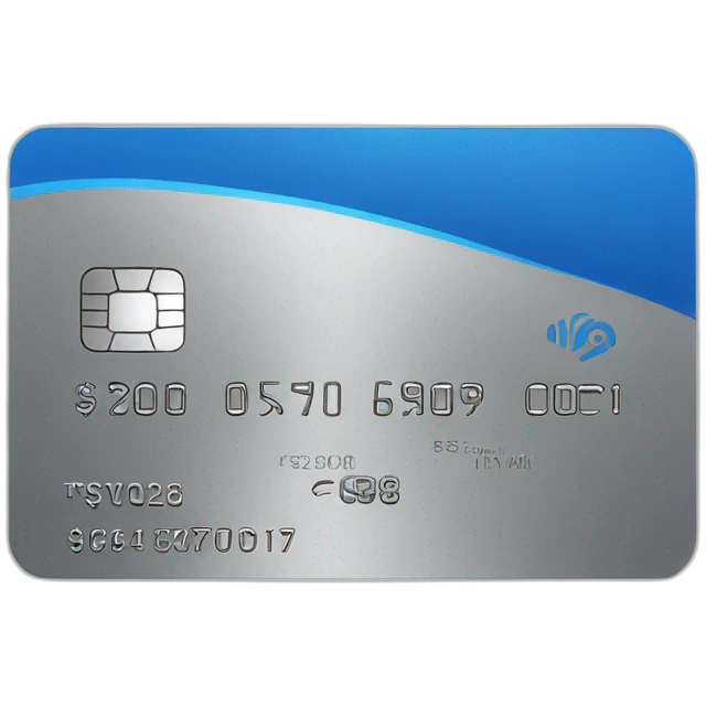blue and grey credit card emoji