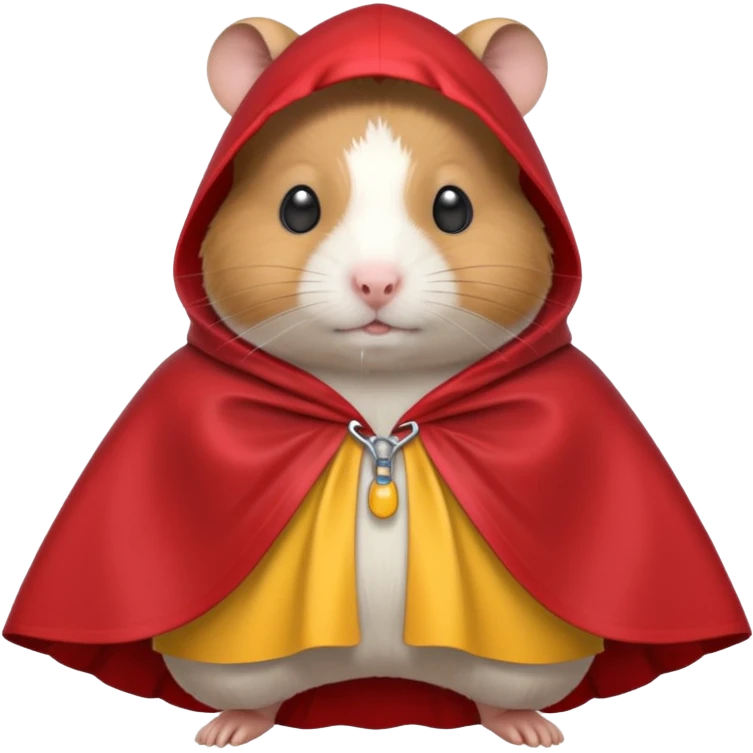 hamster wearing a poncho emoji