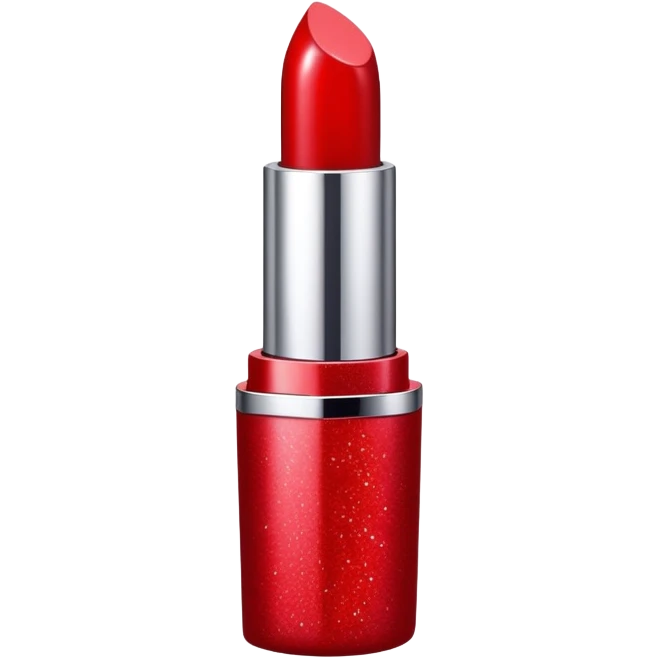 Beautiful lipstick glittery emoji