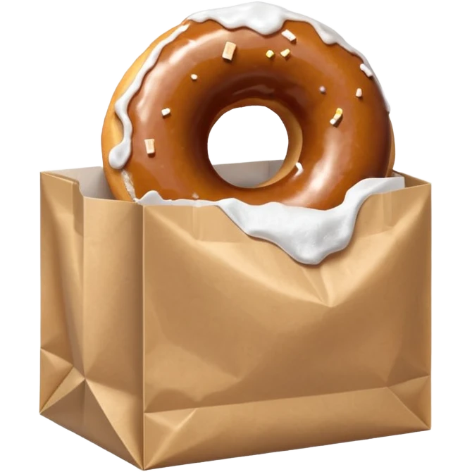 donut in paper bag emoji