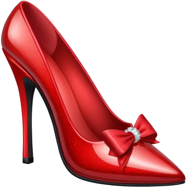 Sparkling Ruby slippers high heel  emoji