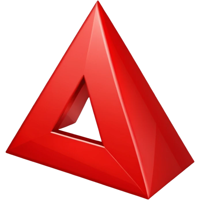 a red downward triangle emoji