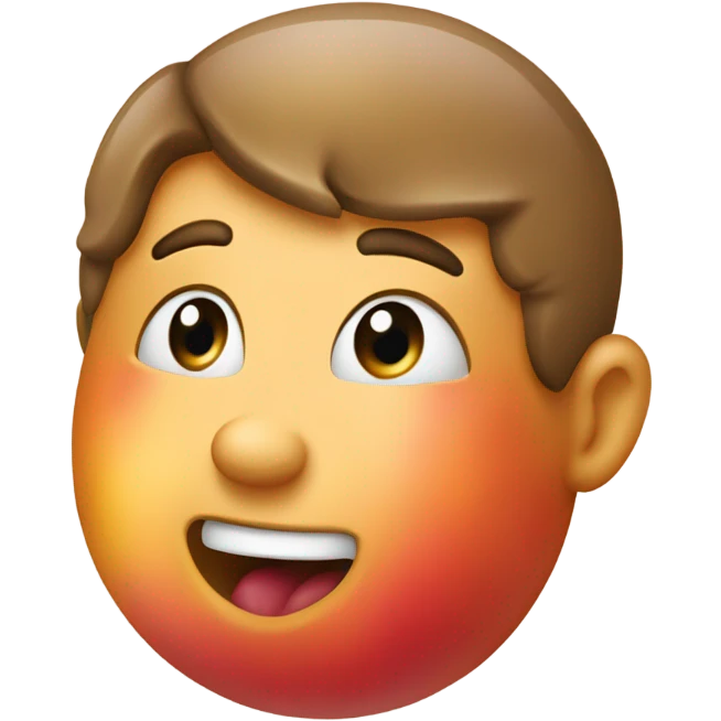Drooling over peach emoji