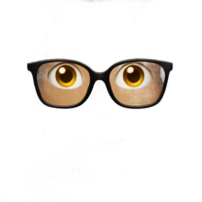 Girl with glasses emoji
