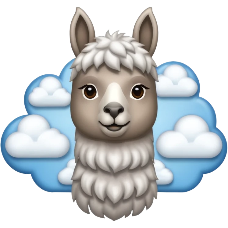 cloud patterned lama emoji
