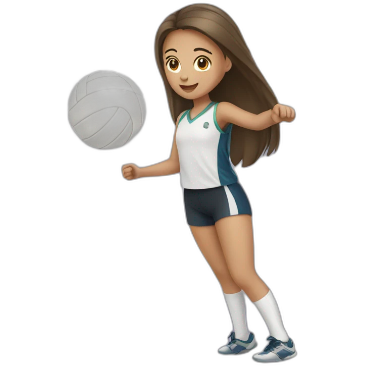 girl playing voleibol emoji