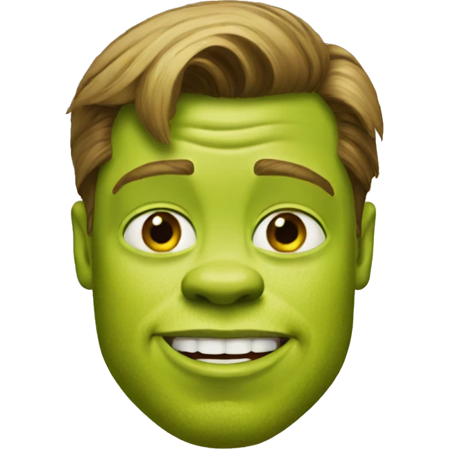 brad pitt as shrek emoji