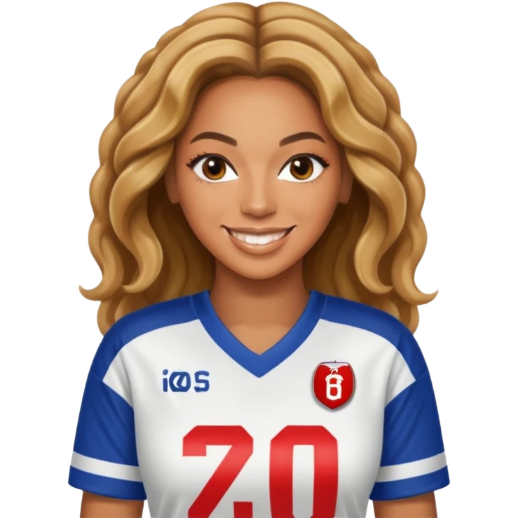 Beyonce in a football jersey  emoji