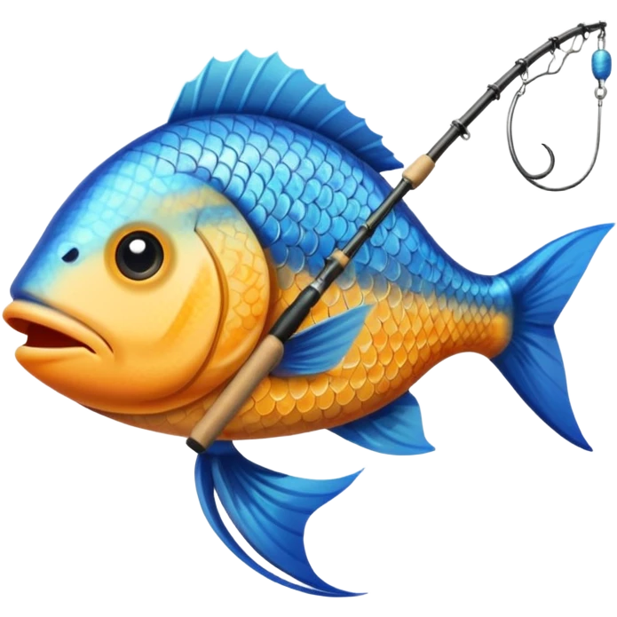 Fish who is fishing  emoji