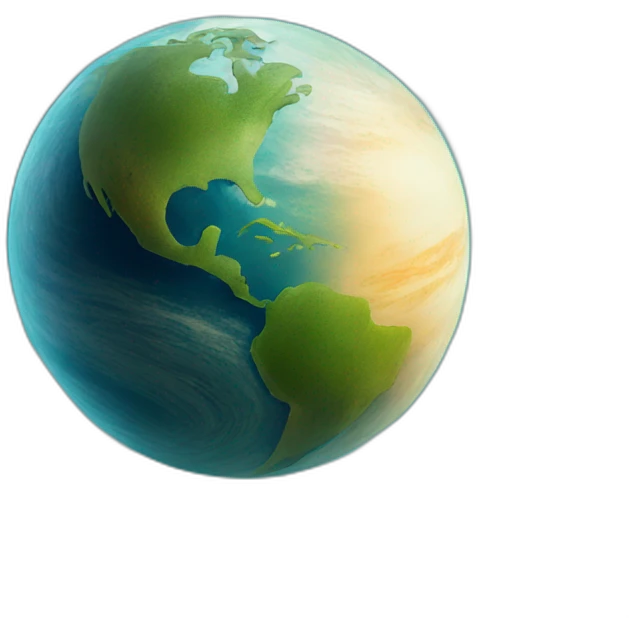 Planet with money emoji