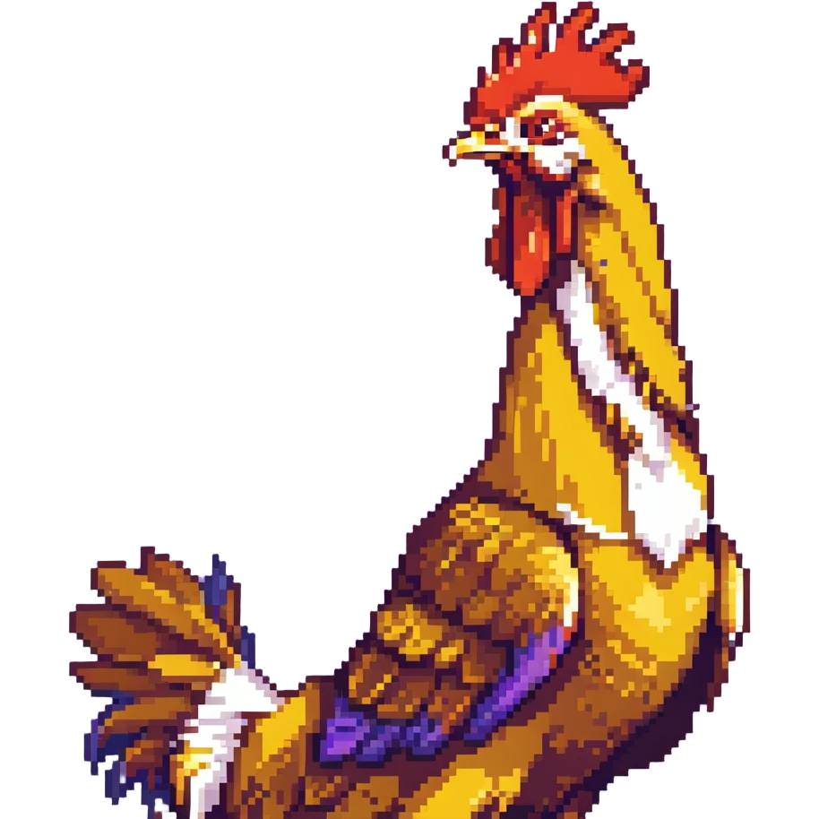 shouting yellow long neck chicken emoji