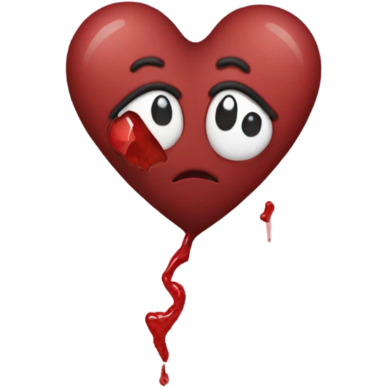 broken kidney like a broken heart emoji