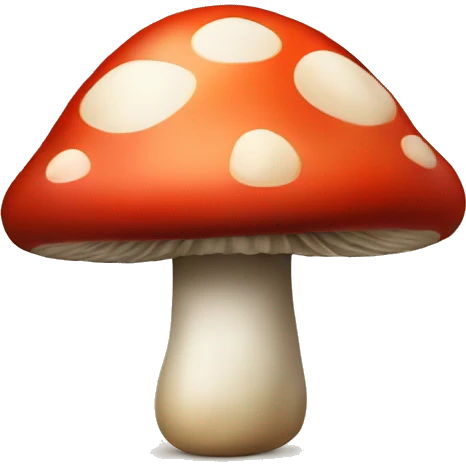 Mushroom with Santa hat emoji