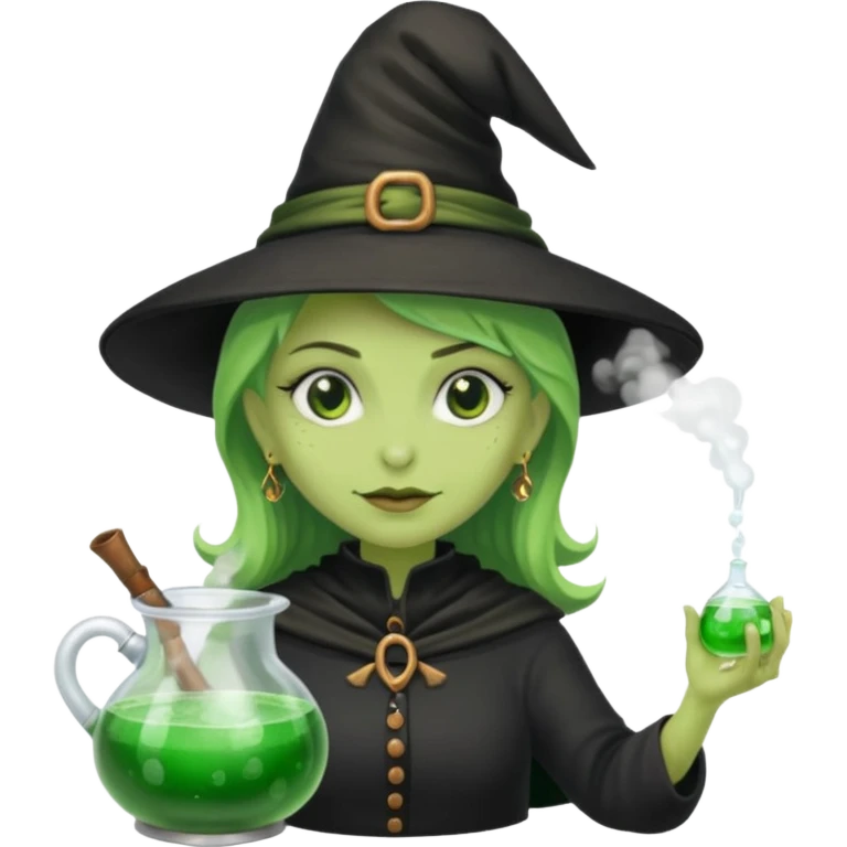 green witch cooking potion emoji