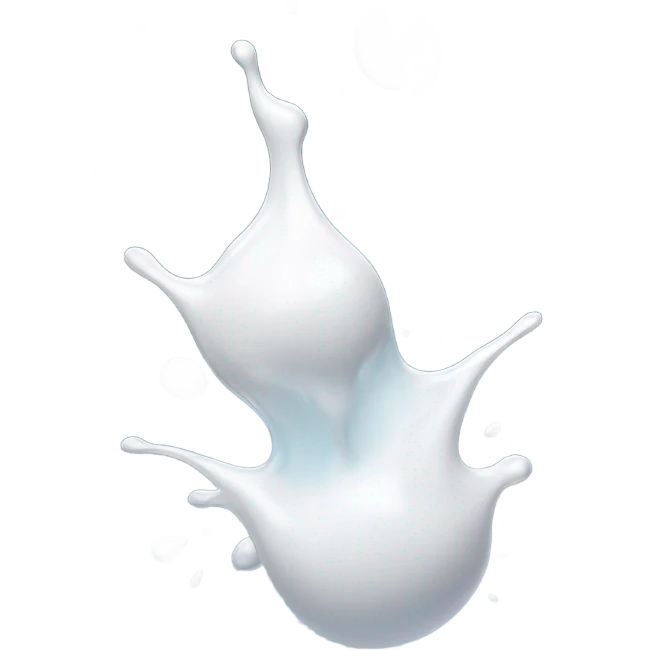 White drops splashing to the right emoji