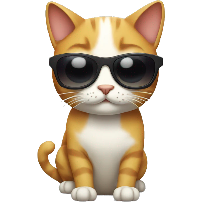 Cat with sunglasses emoji