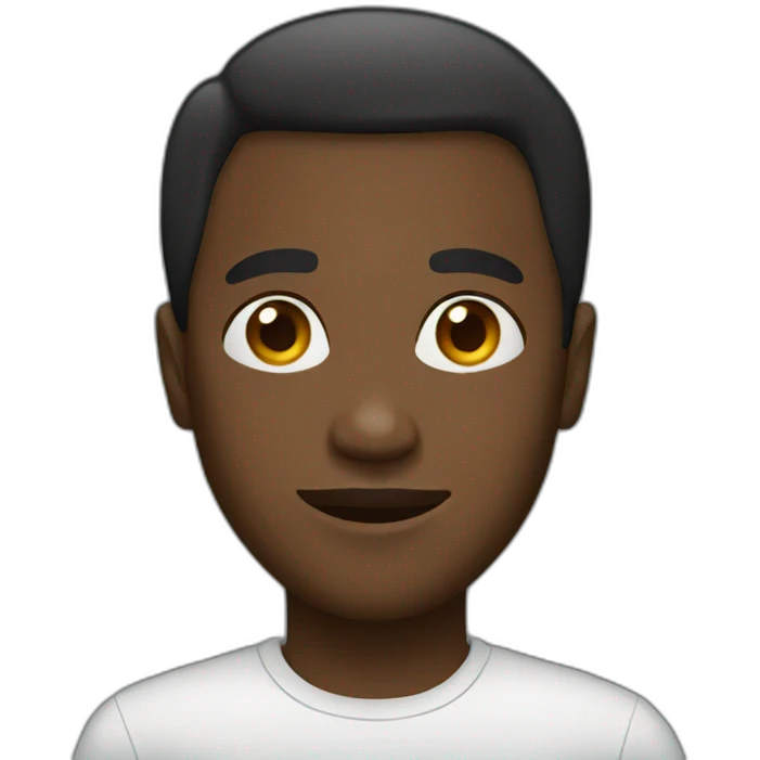 A black person emoji