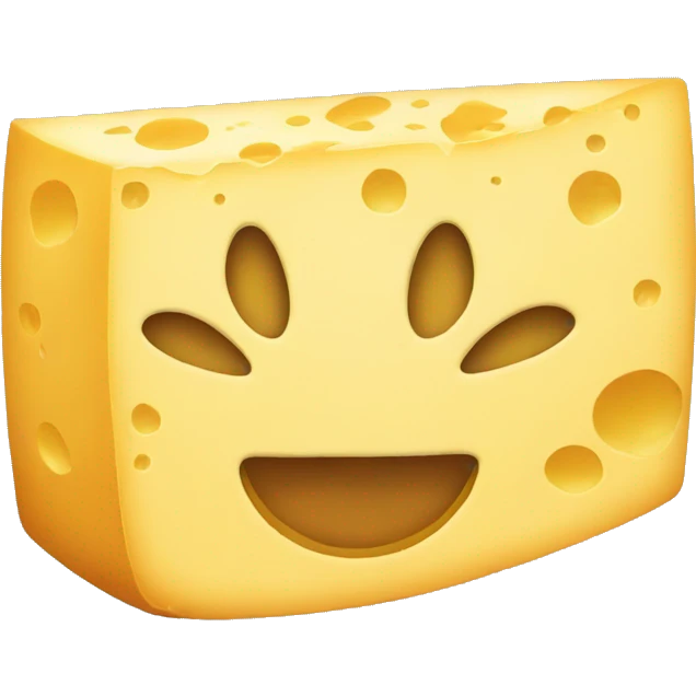 cheese face love emoji