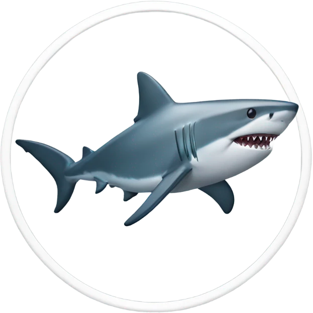 shark with top  emoji
