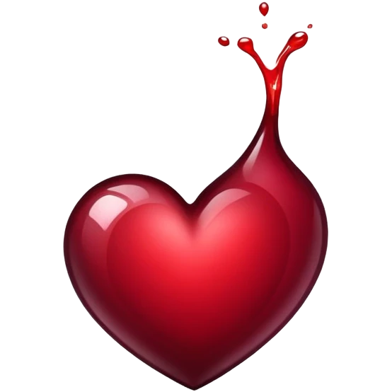 Corazón color vino  emoji