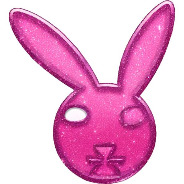 pink sparkly playboy logo emoji