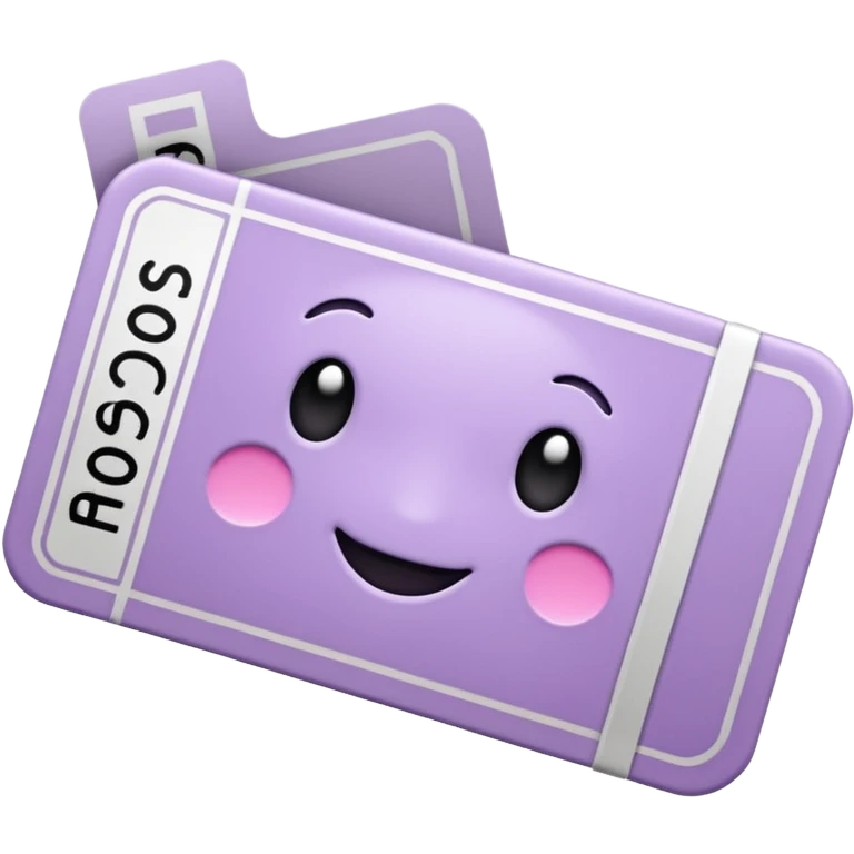 Pale Purple 1 Signed ticket  emoji
