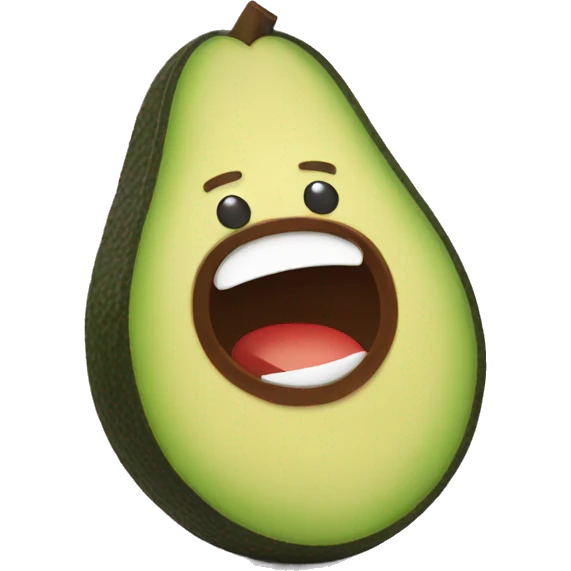 avocado with pumped arms emoji