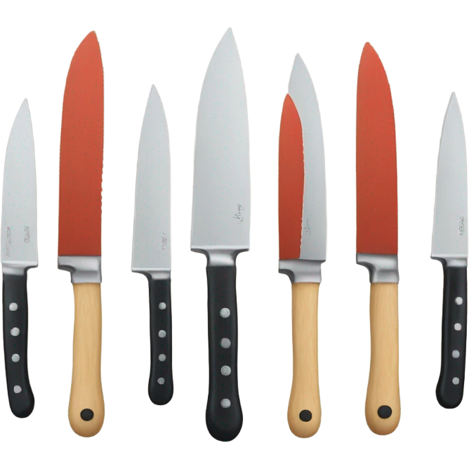 Kitchen Set of Knives  emoji