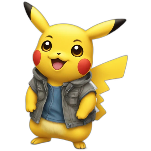 Pikachu qui fait dodo emoji
