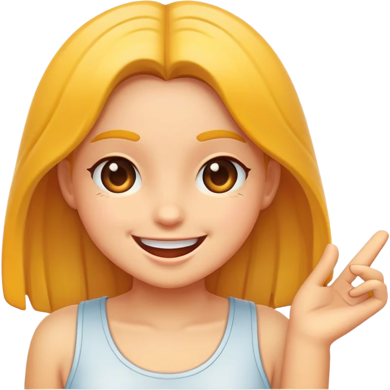 Happy girl  emoji