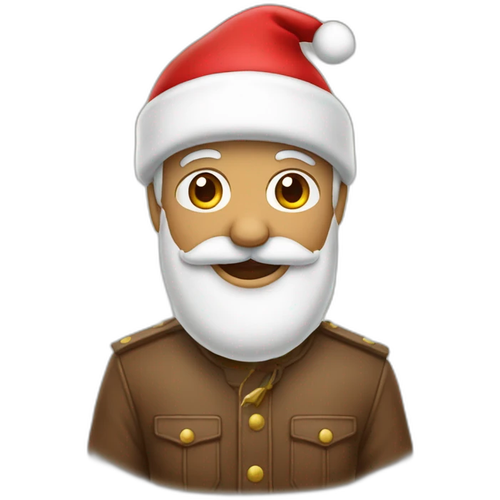 muela con gorro de papa noel emoji