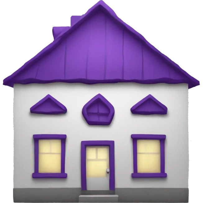 purple sign for leasing house emoji
