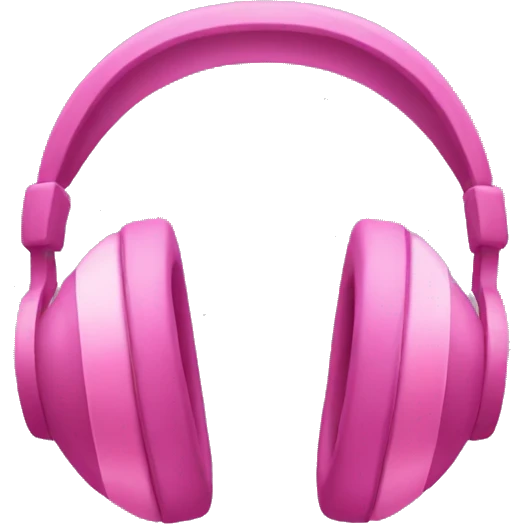 pink headphones  emoji