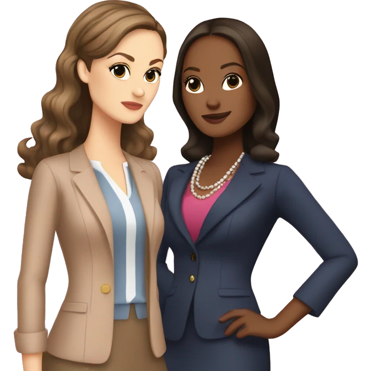Serena Vander Woodson and Blair Waldorf emoji