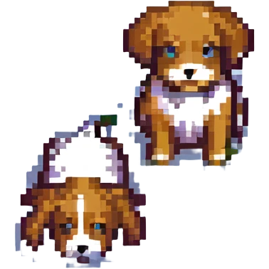 köpek, piksel sanat tarzı emoji