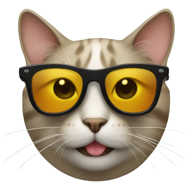 Cat with sunglasses emoji