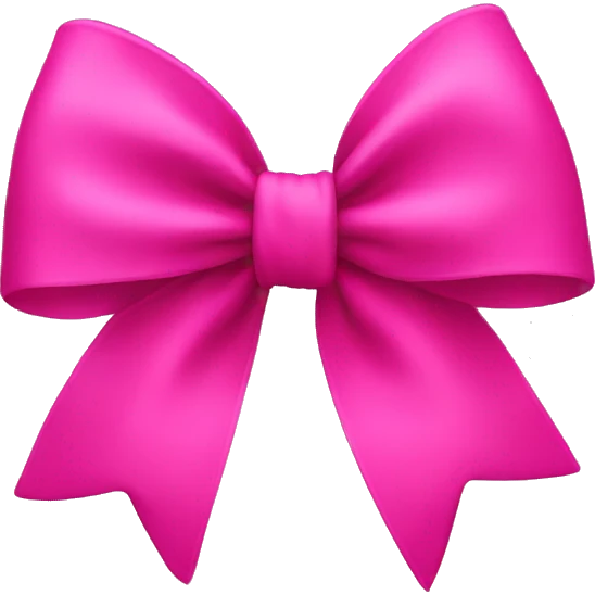 Hot pink bow emoji