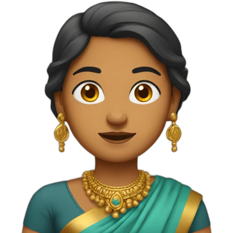 Femme indienne qui tombe emoji