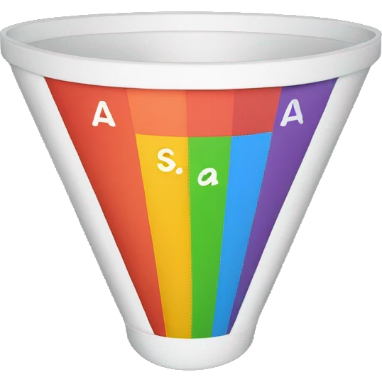 funnel chart for sales emoji