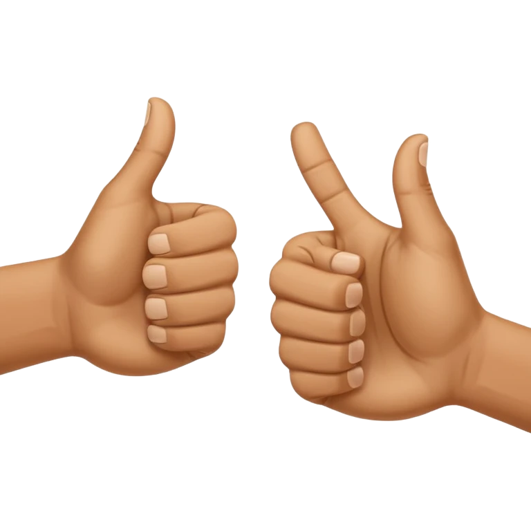  both thumbs-up and thumbs-down  emoji