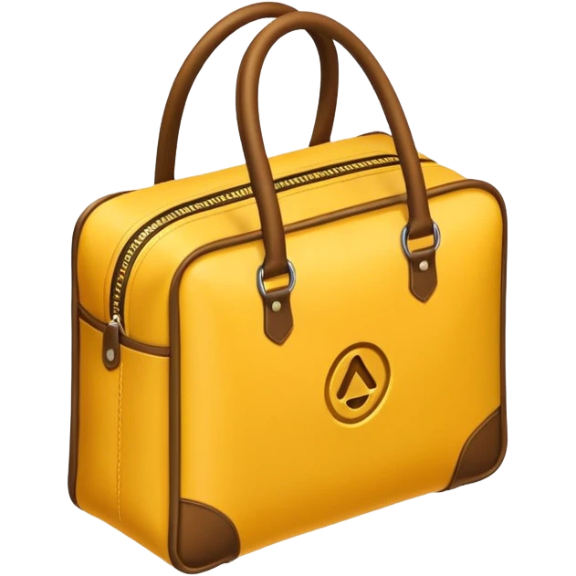 isometric yellow delivery bag emoji