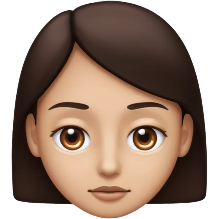 👀 can u make one eye dark brown one eye light brown emoji