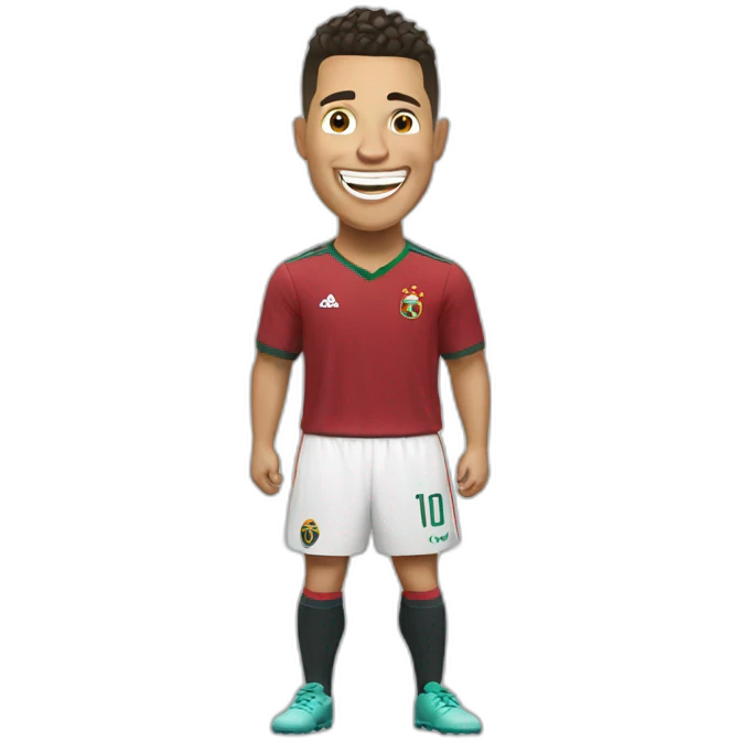 Ronaldo laughing emoji