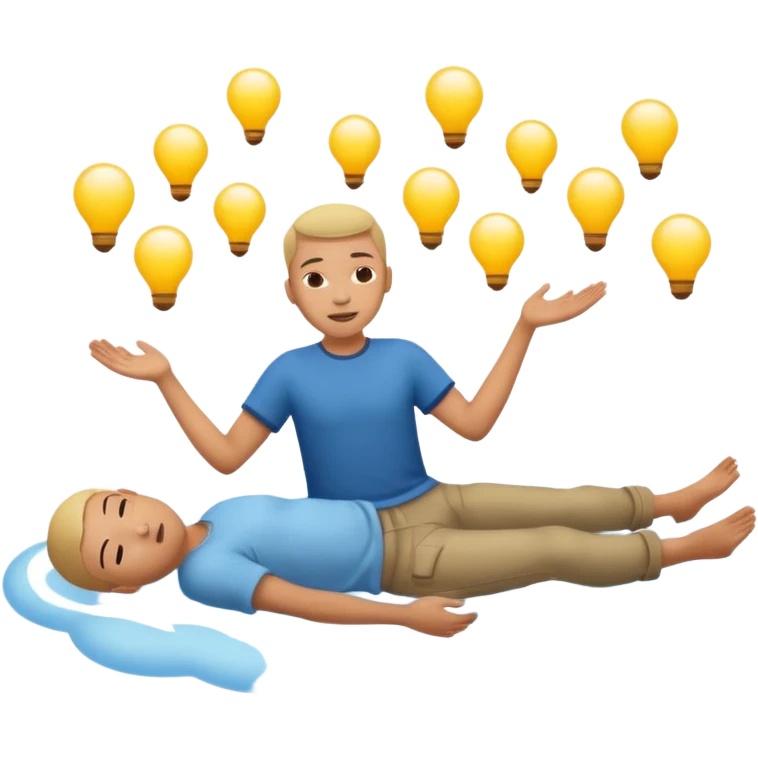 pessoa flutuando no ar emoji