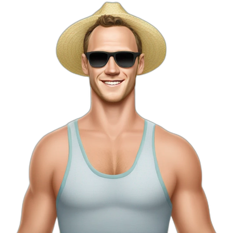 Jonathan Toews as beach bum emoji