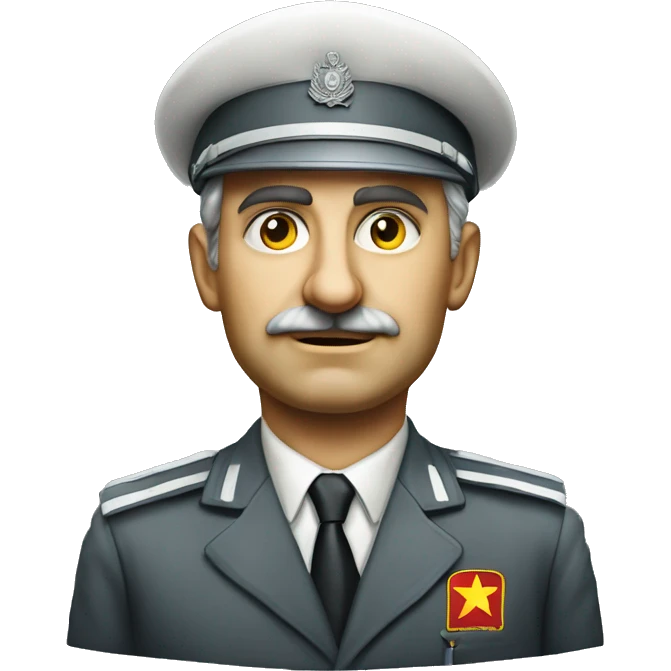 soviet engineer diplomat full scale photoealistic serious emoji