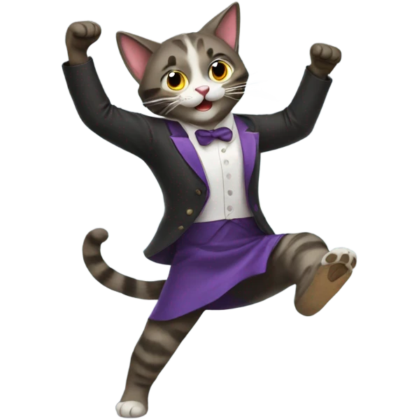 Dancing cat emoji