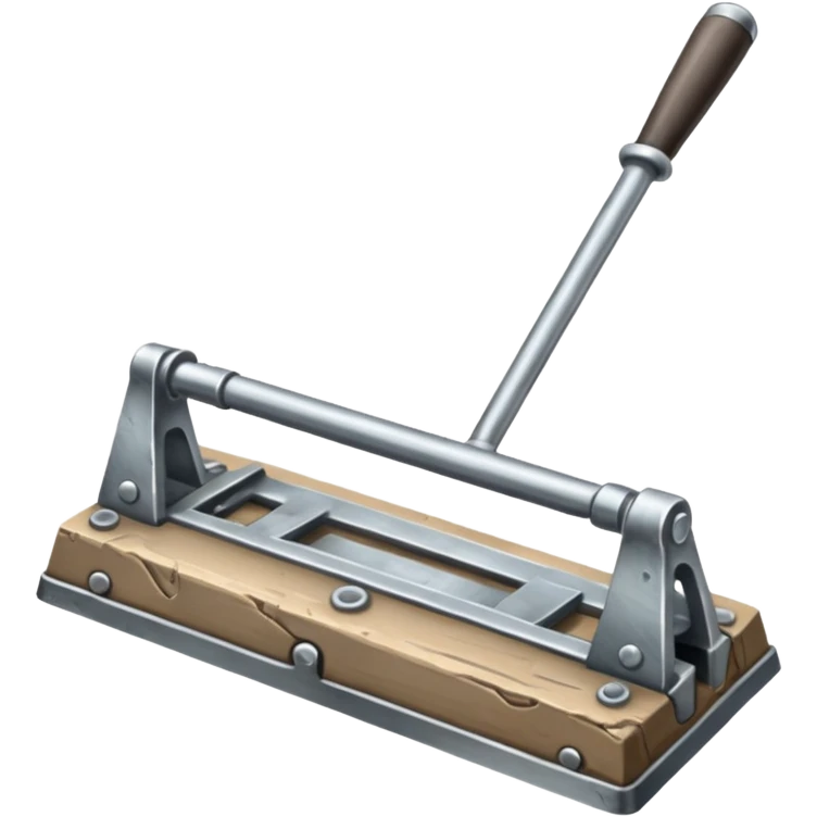 silver colored trap-irons; falltrap emoji