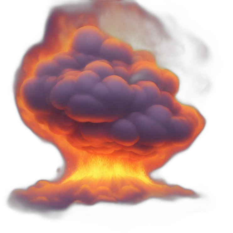 hell fire in sky emoji